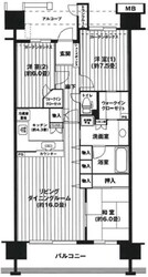 シティアB棟の物件間取画像